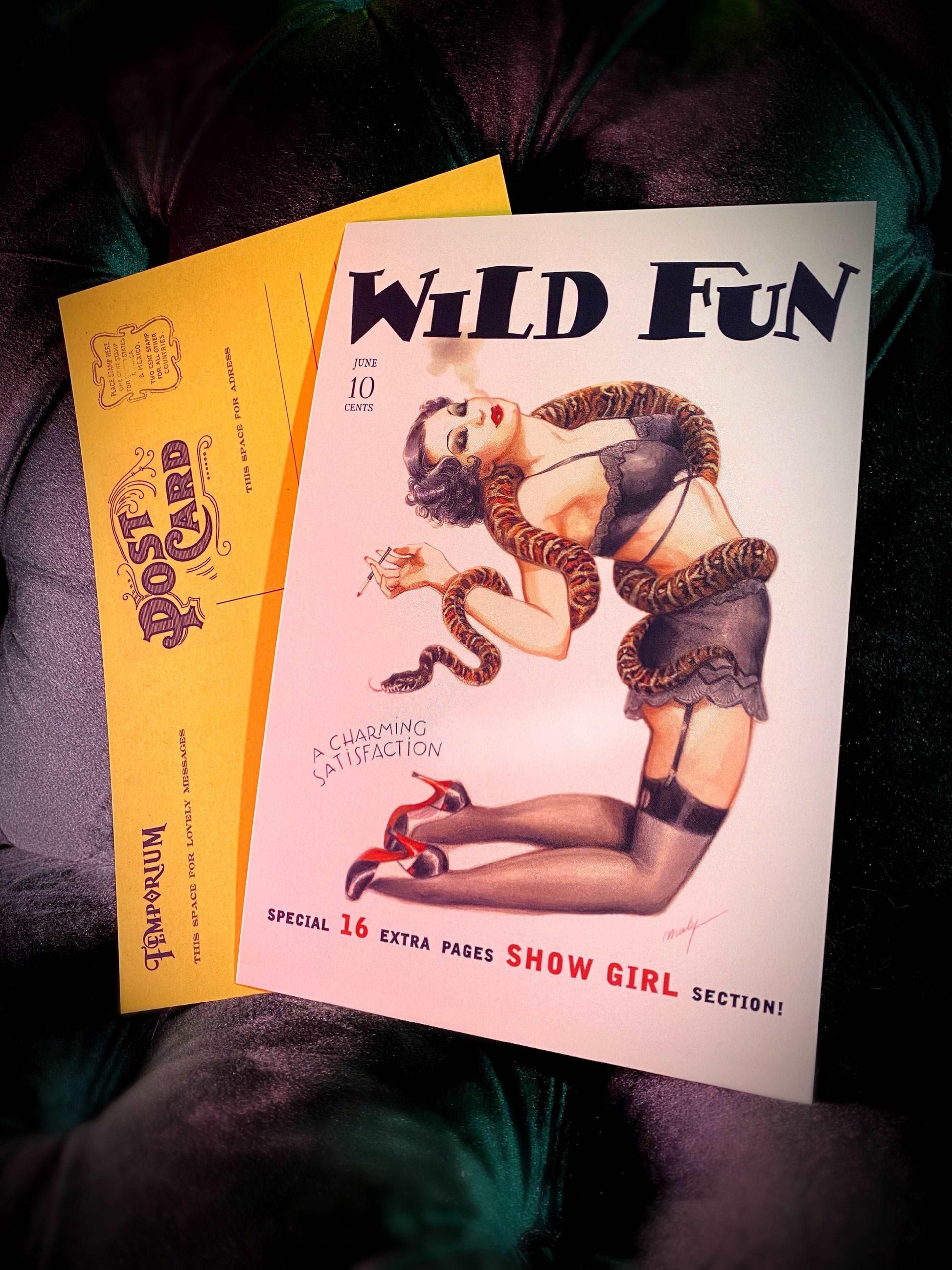 Carte postale jumbo Wild Fun
