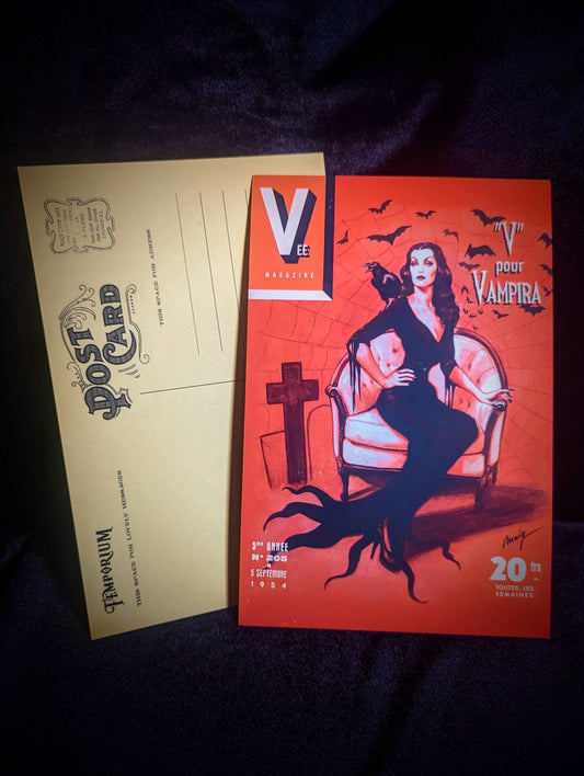 Carte postale jumbo Vampira - Femporium