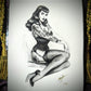 Numbered and signed print "Tattooed Beauty"